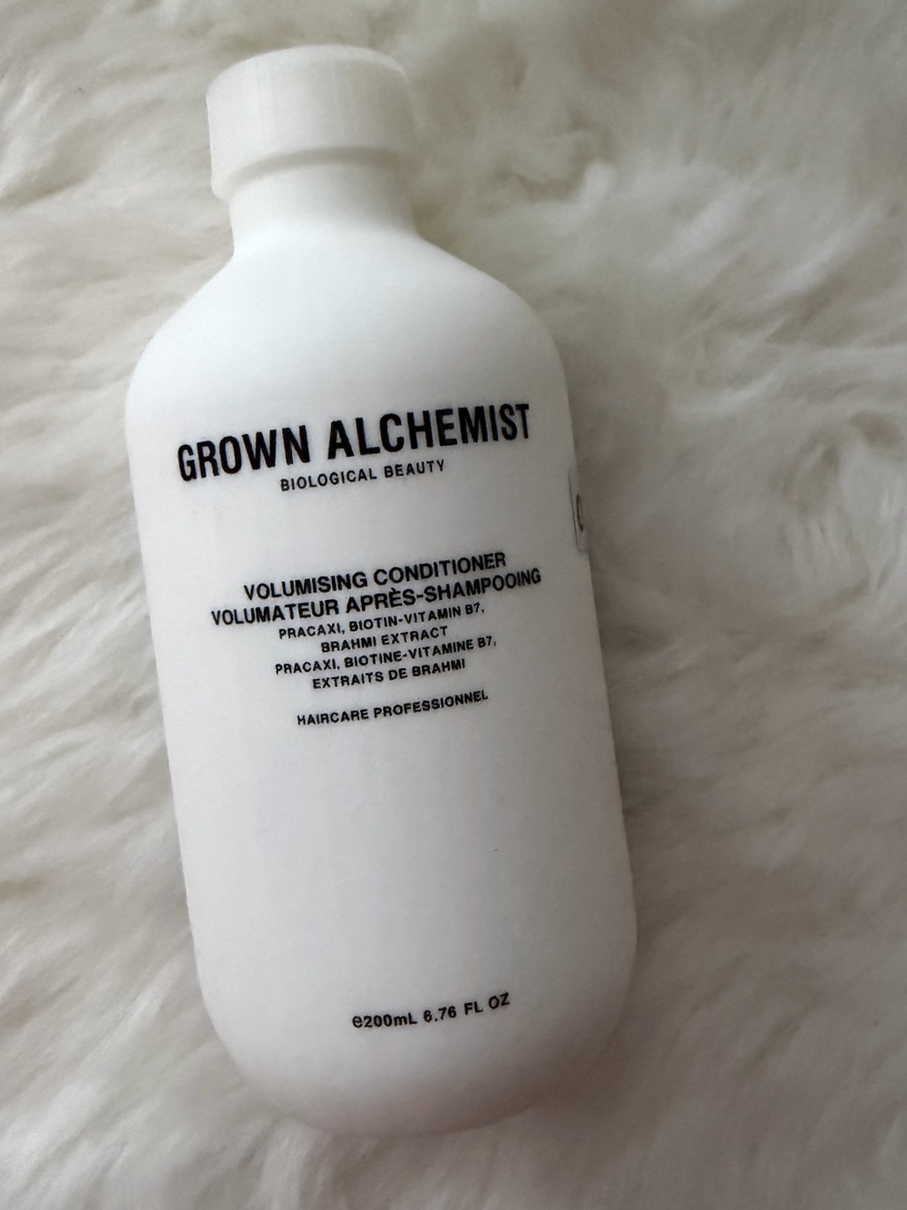 New! Grown Alchemist White & Black Volumising Conditioner Bottle